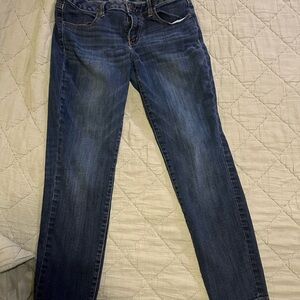 American Eagle Outfitters Women's Skinny Jeans in Dark Blue